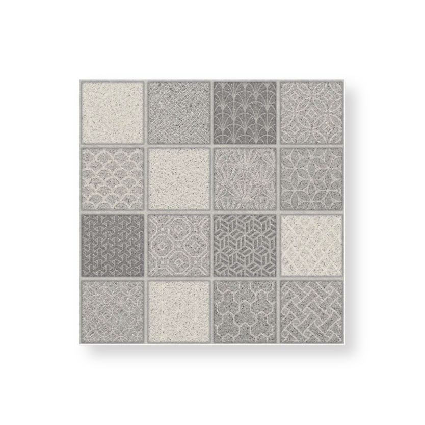 กระเบื้องพื้น 30x30 cm. เฟอร์ก้า เดคโค่-เทา