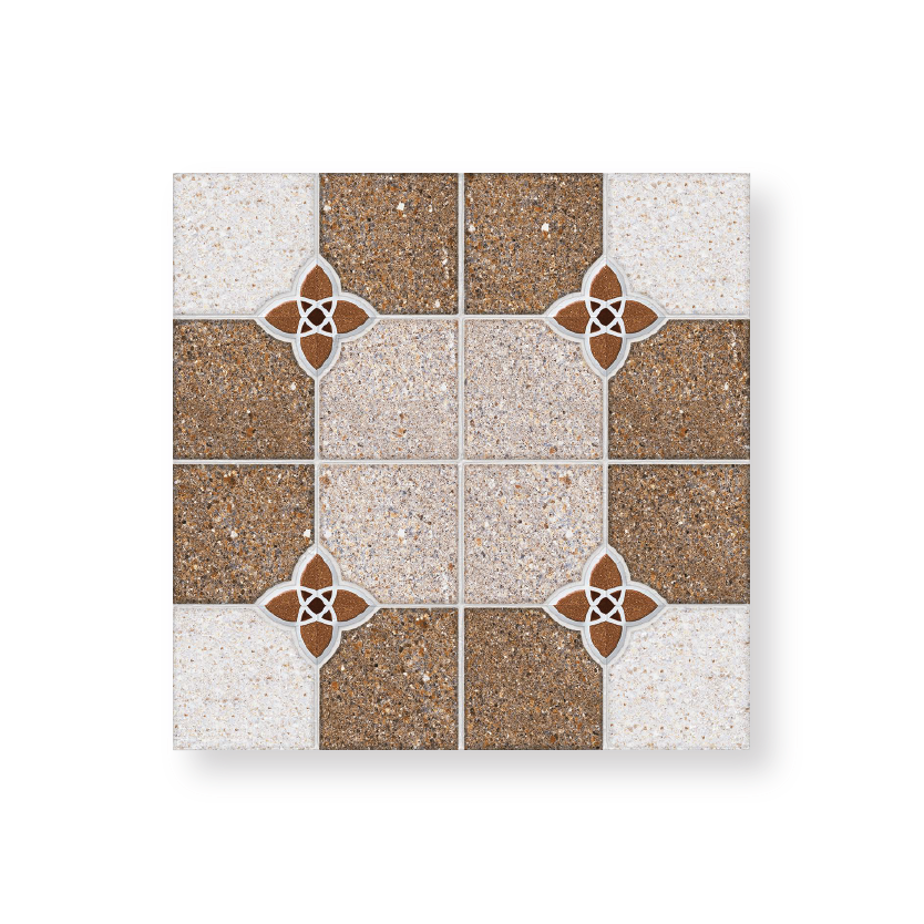 กระเบื้องพื้น 30x30 cm. เหลี่ยมเล่ห์รักน้ำตาล