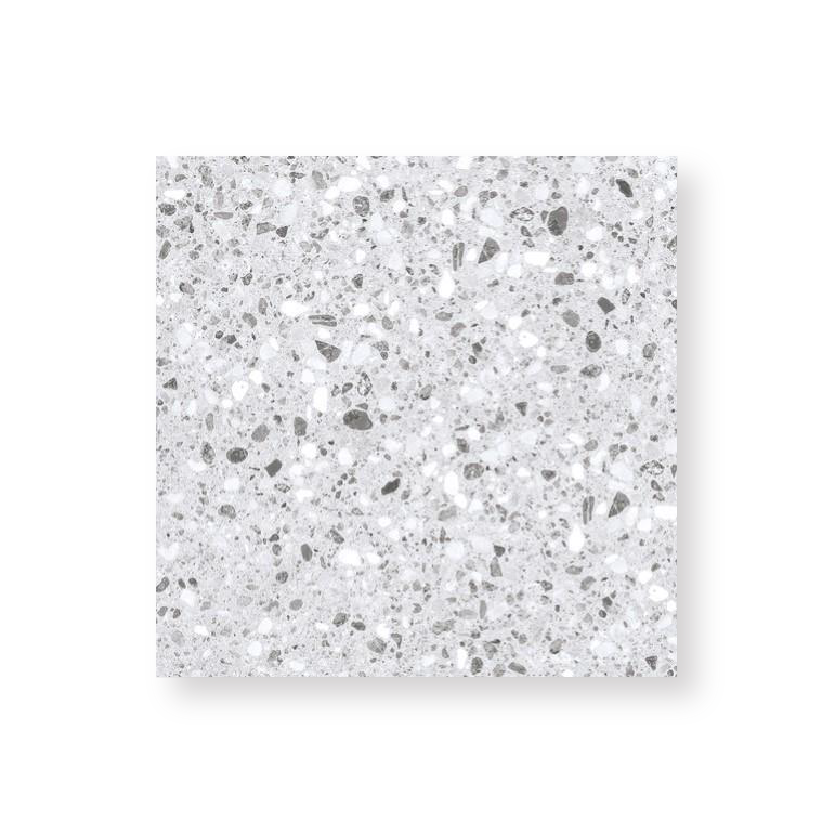 กระเบื้องพื้น 40x40 cm. กรวดสีสัน-เทา