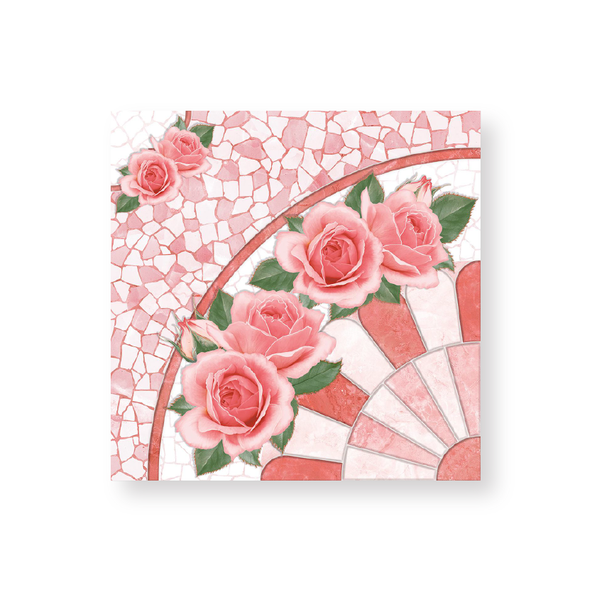 กระเบื้องพื้น 40x40 cm. งามวิไล-ชมพู