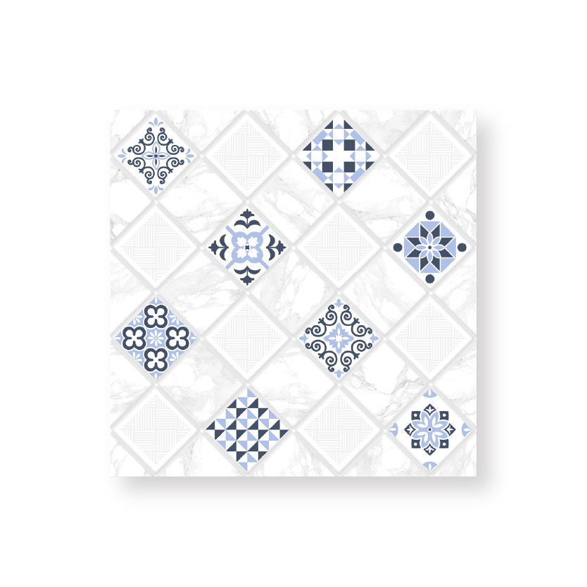 กระเบื้องพื้น 40x40 cm. อาร์ตไดมอนด์-ฟ้า